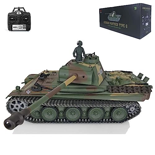 Wheelfun 1 16 German RC Boats Panther G 7.0 Upgraded Infrared Combat Tank with 340 Rotating Turret and BB Shooting
