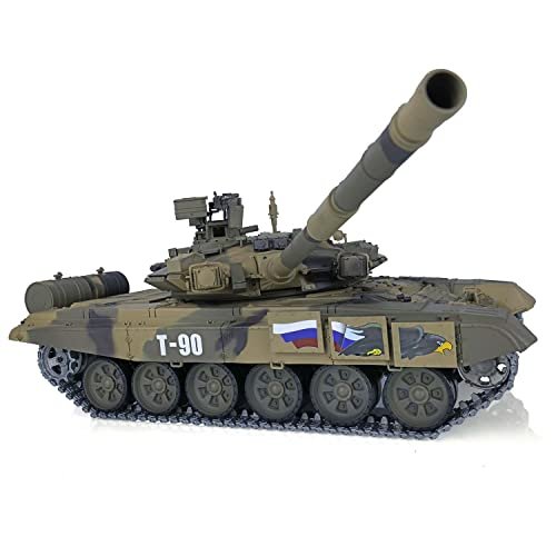 Wheelfun Heng Long RTR RC T90 3938 Tank Model 2.4G 1 16 Scale with Infrared Combat for RC Model Warship Combat