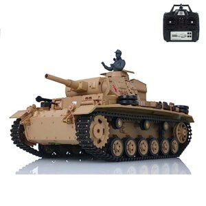 Wheelfun 2.4G Heng Long 1/16 Scale German Panzer III H RTR RC Tank Model with Infrared Combat and RC Code Generator