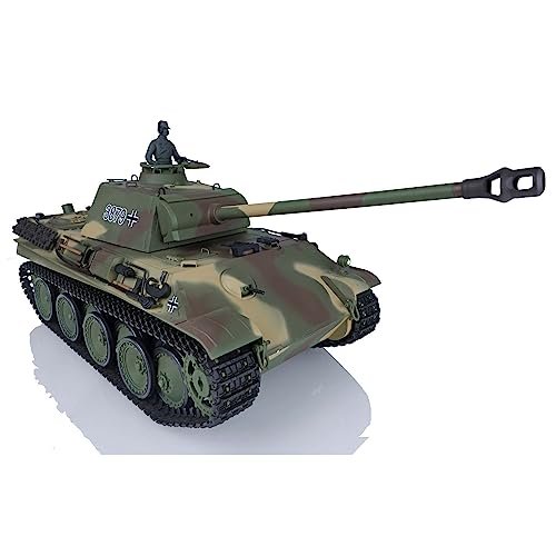 Heng Long RTR RC Boat 2.4G 1/16 Scale Plastic German Panther G Tank Model with IR Combat and BB Shooting