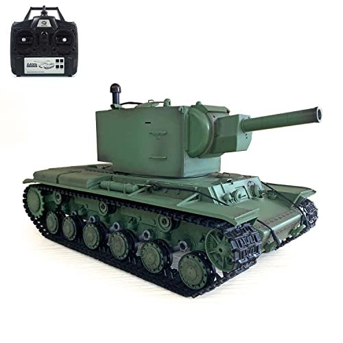Wheelfun Heng Long 1 16 Scale RC Tank with RC Long Travel Suspension Soviet Kv 2 RTR Infrared Combat BB Shooting