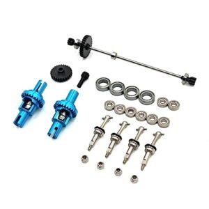 RWLZLB Metal Upgrade Gear Differential Drive Shaft Bearing for WLtoys 1/28 k989 284131 K969 k979 k999 P929 P939 RC Car Parts (Sky Blue)
