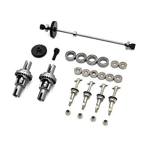 WLtoys Metal Upgrade Gear Differential Drive Shaft Bearing for RC Submarine Combat and 1/28 k989 284131 K969 k979 k999 P929 P939 RC Car Parts Dark Grey