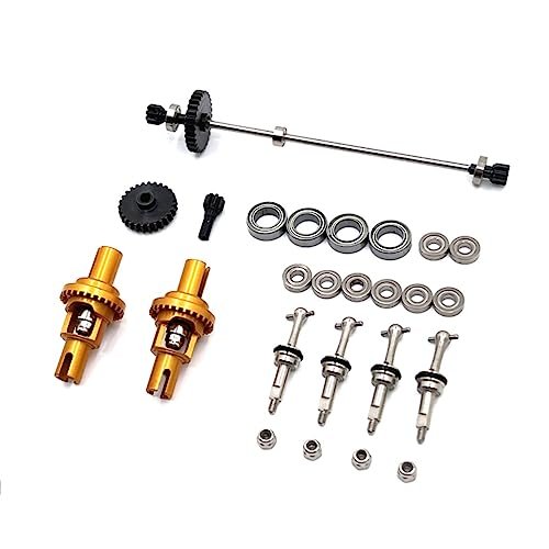 WLtoys Metal Upgrade Gear Differential Drive Shaft Bearing for RC Submarine Sinking and 1/28 k989 284131 K969 k979 k999 P929 P939 RC Car Parts Yellow