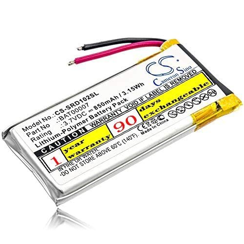 Sabuly 3.7V BAT00007 High Performance Replacement Battery for Cardo SRPT0102 Packtalk Duo Scala Rider Packtalk 850mAh