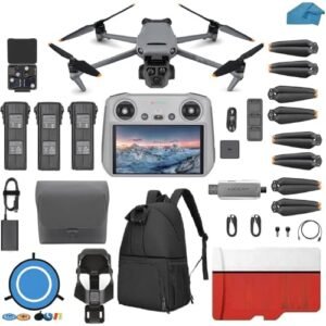DJI Mavic 3 Pro Fly More Combo RC Flagship Triple Camera Drone with Hasselblad Camera 3 Batteries Charging Hub 128GB Micro SD Card