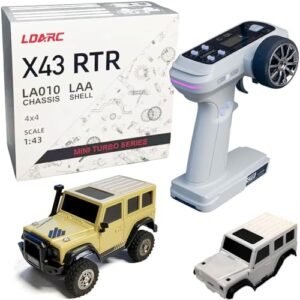 LDARC 1 43 Scale Mini RC Crawler Truck RC Body with DIY Replaceable Shell 4x4 2.4GHZ Remote Control Car