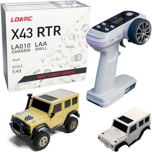 LDARC 1 43 Scale Mini RC Crawler Truck RC Body with DIY Replaceable Shell 4x4 2.4GHZ Remote Control Car