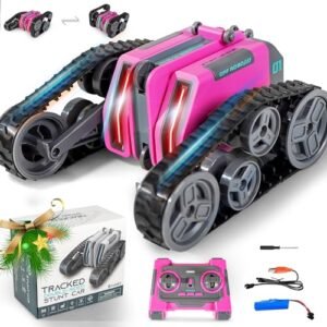 FUUY Stunt RC Car 360 Rotating Remote Control Car with LED Lights for Kids Age 6 and Up