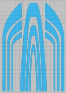 SCT5000P Step Stripes RC Short Course Body Vinyl Paint Mask Stencil Kit for the Best RC Short Course Truck