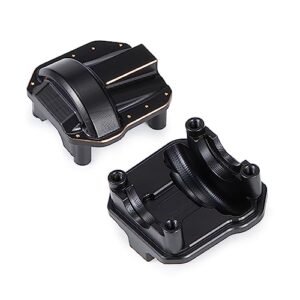 Axial SCX10 II Brass Diff Cover Case RC Tractor Upgrade for 1/10 Scale Crawler AR44 Axle Housing Front Rear Universal 74g