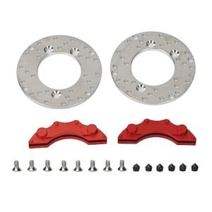 Traxxas Direct RC Aluminum Disc Brake Caliper Set 1.4in High Simulation Brake Disc with Screws for 1/10 Scale RC Cars