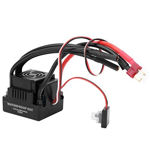 Alomejor 120A Brushless ESC High Efficiency Power for 1/8 RC Car with Basic RC Car Body Paint Schemes