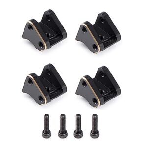 Axial SCX10 II 4Pcs Brass Link Mounts with 80 wt RC Shock Oil for Enhanced 1/10 RC Crawler Performance