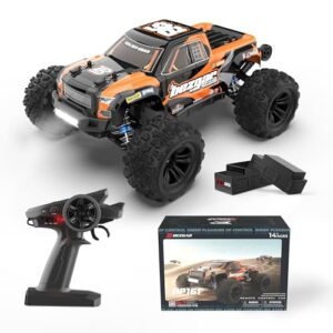 BEZGAR HP161 1 16 Scale 4X4 RC Trucks All Terrain Waterproof High Speed Electric Remote Control Cars with Upgrade Chassis and Two Batteries