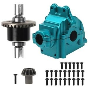 ShareGoo Metal Differential Gearbox Housing Cover Differential Gear Set for WLtoys 144010 144001 144002 124016 124017 124018 124019 RC Car Upgrade Including Tips on Filling RC Car Shocks with Oil