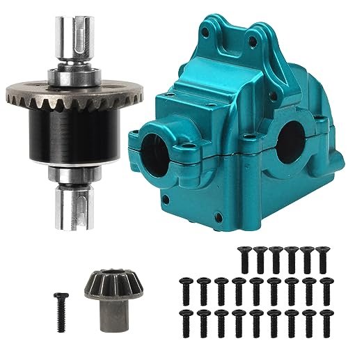 ShareGoo Metal Differential Gearbox Housing Cover Differential Gear Set for WLtoys 144010 144001 144002 124016 124017 124018 124019 RC Car Upgrade Including Tips on Filling RC Car Shocks with Oil