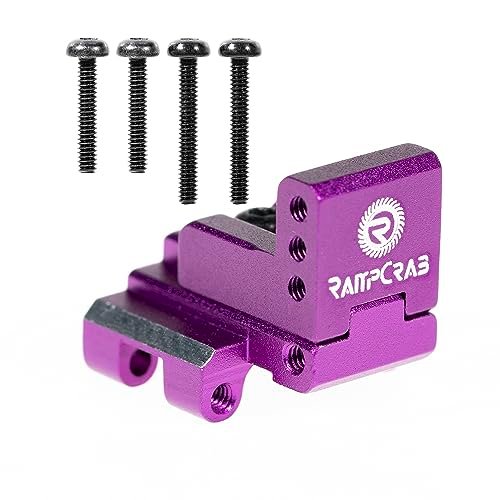 RampCrab Aluminum Rear Axle Truss Upper Links Mount Multi Position Adjustment for SCX24 AX24 RC Car Crawler Upgrade Accessories Purple