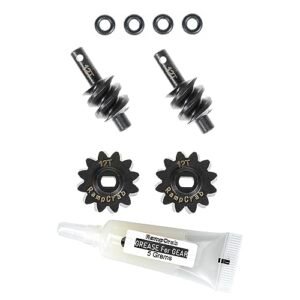 RampCrab Overdrive Differential Gear Set 12T 2 Sets Hardened Steel 1/24 Upgrade Parts for Axial SCX24 Bronco Deadbolt JLU B 17 Gladiator C10 1/24 RC Crawler Car Axial RC Rock Crawler Parts