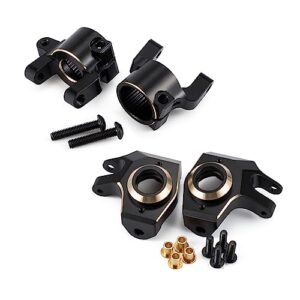 AMK SCX10 II Brass Weights C Hub and Steering Knuckles 126g Upgrade Kit for 1/10 RC Crawler Axial SCX10 AR44 Axle