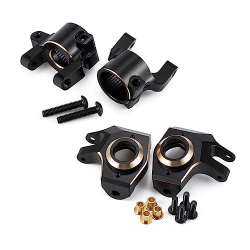 AMK SCX10 II Brass Weights C Hub and Steering Knuckles 126g Upgrade Kit for 1/10 RC Crawler Axial SCX10 AR44 Axle