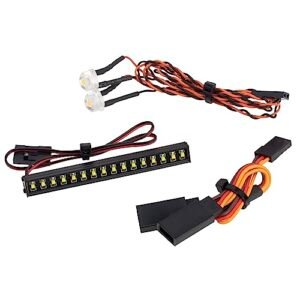 MEUS RACING TRX4M Roof Light Bar Headlights Kit 16 LED Beads for MEUS TRX4M Ripper Body V1 V2 1 18 Scale RC Drift Car Body Parts