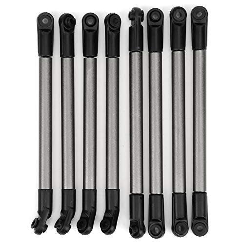 ZLXHDL 8 Pcs 1/10 RC Crawler Chassis Link Rod Metal Pull Rod for RC Willey Grand Opening 275mm Wheelbase RC Vehicle Linkages