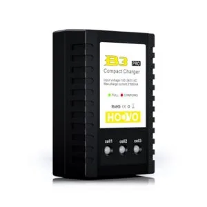 HOOVO B3 PRO Best Lipo Battery Charger for RC Cars 2S 3S Balance Charger 7.4V 11.1V Compact Design