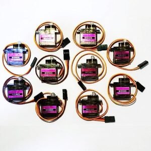 Vffoto Tower P MG90S 9G Metal Gear Micro Servo Motor for Vice City RC Helicopter Airplane Boat Car Robot Controls 10 PCS