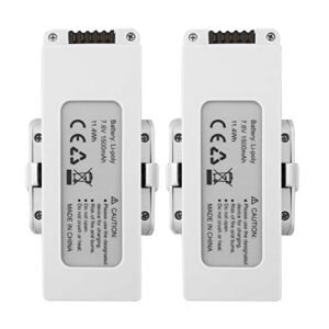 MOONZON 2PCS 7.6V 1500mAh Lithium Battery for HS510 F30 Brushless Folding Quadcopter Spare Parts Aerial Remote Control Drone Spare Batteries