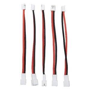 Horoper 5Pcs RC Adapter Cable, PH2.0 2P Male to PH2.0 2P Female Cable PH2.0 2P Battery Adapter Cable for Axial SCX24 1/24 RC Crawler 3.6in
