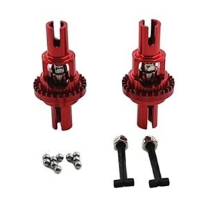 Psm Rc Parts Kowaku 2Pcs Front and Rear Metal Differential Upgrade for Wltoys 1 28 284161 284010 284131 K989 K969 RC Model Car