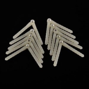 ZHIPAIJI RC Model Airplane Wing Design for RC Plane 10 pcs Plastic Pin Hinge Replacement 2.5mm 4.5mm Diameter Fixing Wing Accessories