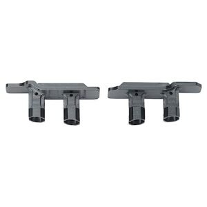 Metal Aluminum Alloy Battery Holder with Strap for Traxxas Maxx 1/10 RC Car Upgrade Parts, and Lightweight (Grey)