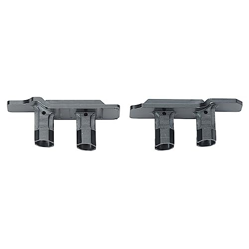 Metal Aluminum Alloy Battery Holder with Strap for Traxxas Maxx 1/10 RC Car Upgrade Parts, and Lightweight (Grey)