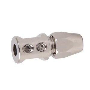 logyues Fielect Flex Collet Coupler 5mm Motor Shaft 4mm Flex Shaft Flexible Coupling for Small RC Boat Motor
