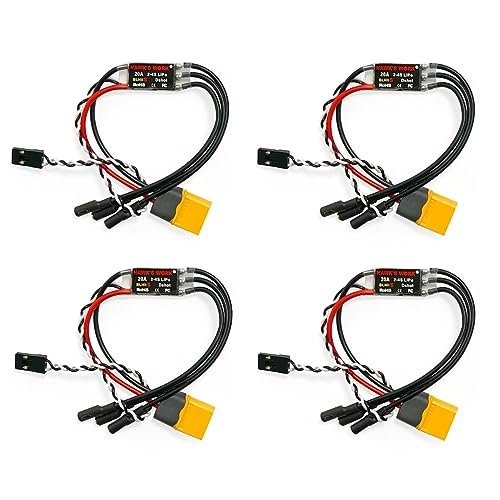 HAWKS WORK Brushless ESC 4 Pcs 20A Electric Speed Controller for RC Airplane Hong Kong