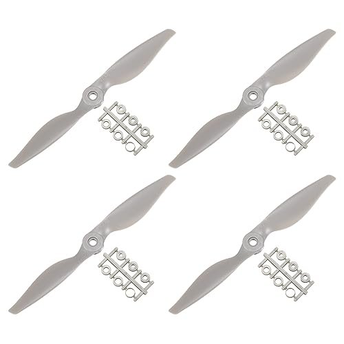 MECCANIXITY 13x6.5 Propeller RC Propellers 2 Vane Blades Props Grey with Adapter Rings for Spirit of St Louis RC Airplane Electric Aircraft Pack of 4