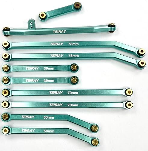 TEIRAY SCX24 High Clearance Steering Rod Tie Links Upgrades for Rally Car RC Car Crawler Compatible with SCX24 Gladiator AXI00005 10PCS Apple Green