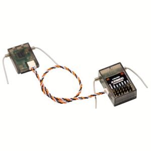 SPEKTRUM JR DSM2 Compatible AR6200 2.4G RC Receiver with Satellite Remote Control for RC Salon Enthusiasts