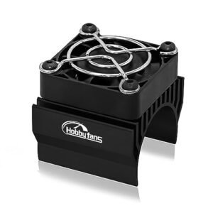 Hobby Fans RC Cooling Fan for RC Car 1/8 Nitro 40mm Motor Fan with Heatsink Compatible with 540 550 F540 3650 3660 Motors