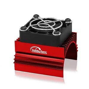 Hobby Fans 40mm RC Cooling Fan with Heat Sink for Electric RC Car Buggy Motors 4074 4274 1515 1512 Red