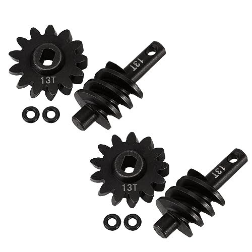 RC Willey Payments Compatible Steel Axle Differentials Gear 13T Front Rear Overdrive for Axial SCX24 AXI90081 AXI00001 AXI00002 AXI00005 AXI00006 1/24 RC Crawler Car Upgrades