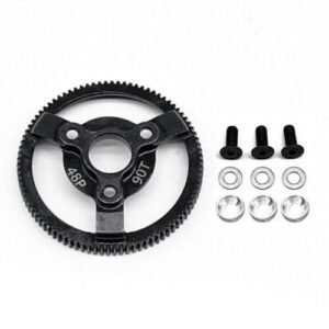 Cyrul RC Drag Tires Compatible Steel Spur Gear 48p 72t 76t 83t 86t 90t for Traxxas Slash 2wd LCG Drag F150 SVT