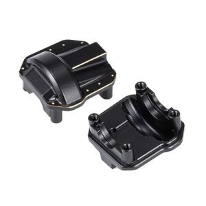 RXZIXYL SCX10 II AR44 Black Brass Steering Knuckle C Hubs Front Axle Weights for 1/10 Axial AX90046 RC Crawler