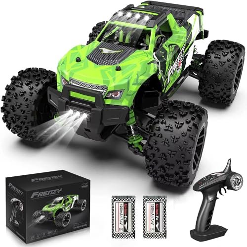 WIAORCHI 1/18 Scale Electric 4x4 RC Trucks 36 KPH High Speed 4WD with 2.4 GHz Remote Control and 2 Rechargeable Batteries