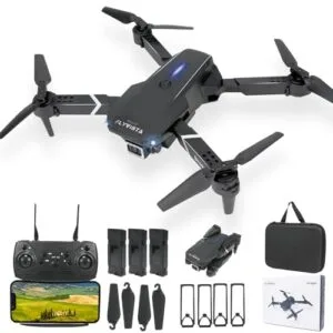 FLYVISTA X12 WiFi FPV RC Drone with 1080P Camera 3 Batteries One Click Take Off Landing Altitude Hold Headless Mode 360 Flips for Adults Kids Beginners