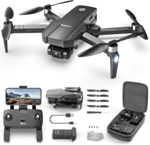 Holy Stone HS720R 3 Axis Gimbal GPS Drones with Camera for Adults 4K EIS FPV RC Drone Foldable Quadcopter Ideal for RC Battleship Combat Video