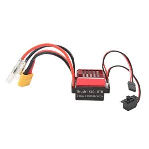 HSP Redcat 60A Brushed ESC with XT60 Plug for 3D Printed 1/10 RC Car Upgrades