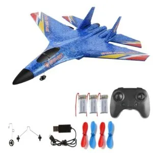 SkyMaster RC Plane with Advanced Control Linkages 2.4GHz 2 Channel Remote Control Airplane for Beginners and Enthusiasts